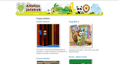 Desktop Screenshot of csigas.allatos-jatekok.com